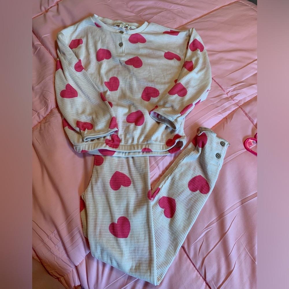 NWT Jessica Simpson kids 2 piece heart set. Size 7/8.